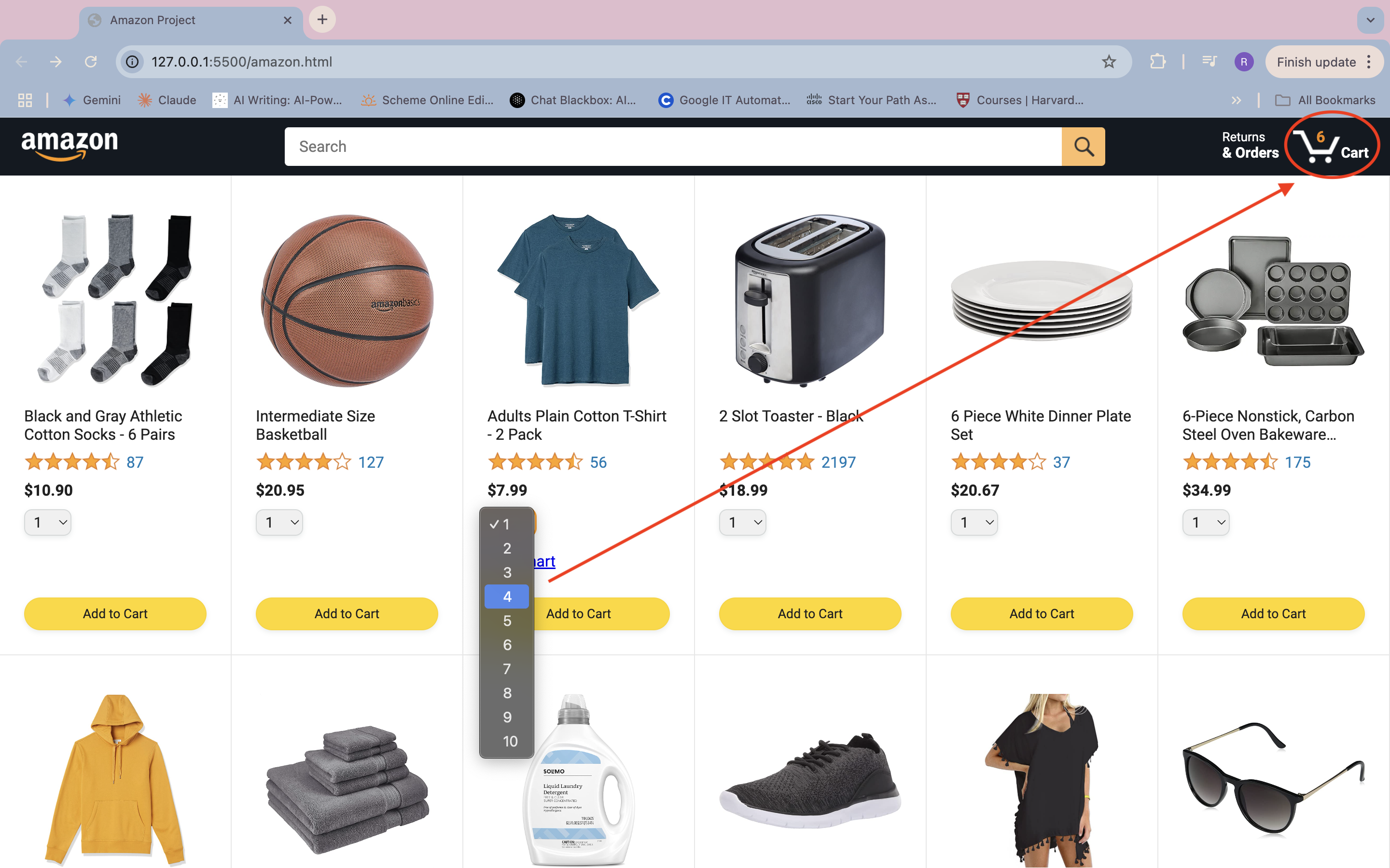 Amazon Main Page